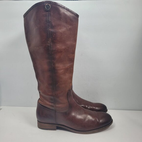 Frye Melissa Button 2 Women's Brown Boots 3475449 US Size 10B - Picture 1 of 14
